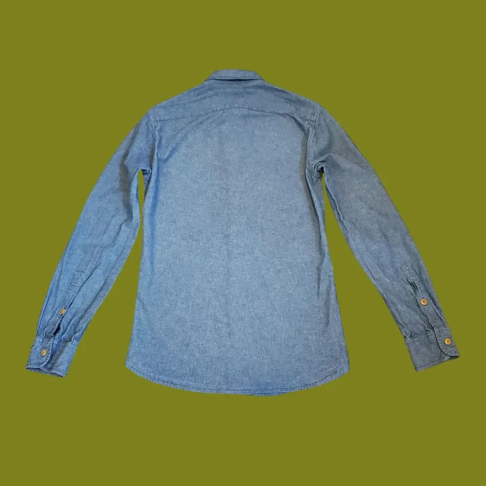 J. Crew Denim Blue Button-Up Shirt